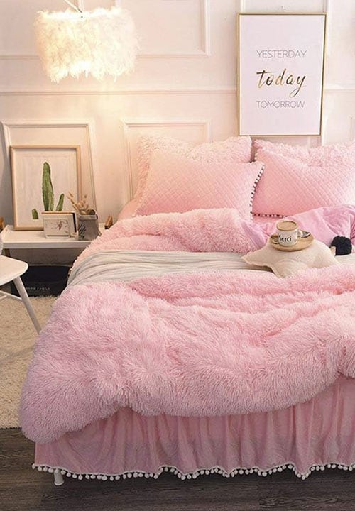 Schlafzimmer in Rosa einrichten (Wandfarbe & Möbel)