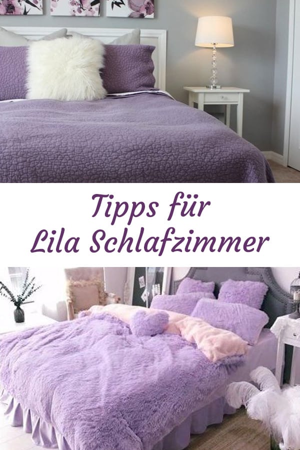Schlafzimmer in Lila einrichten (Wandfarbe & Möbel) – Erholt Schlafen
